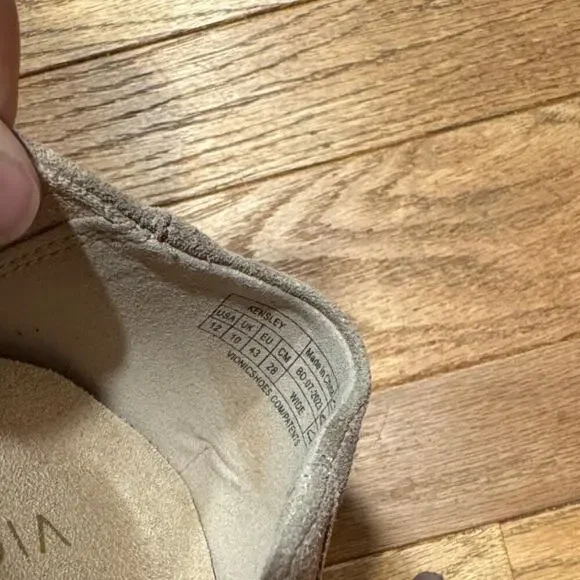 Vionic Taupe Suede Men's Loafers - Picture 2 of 2